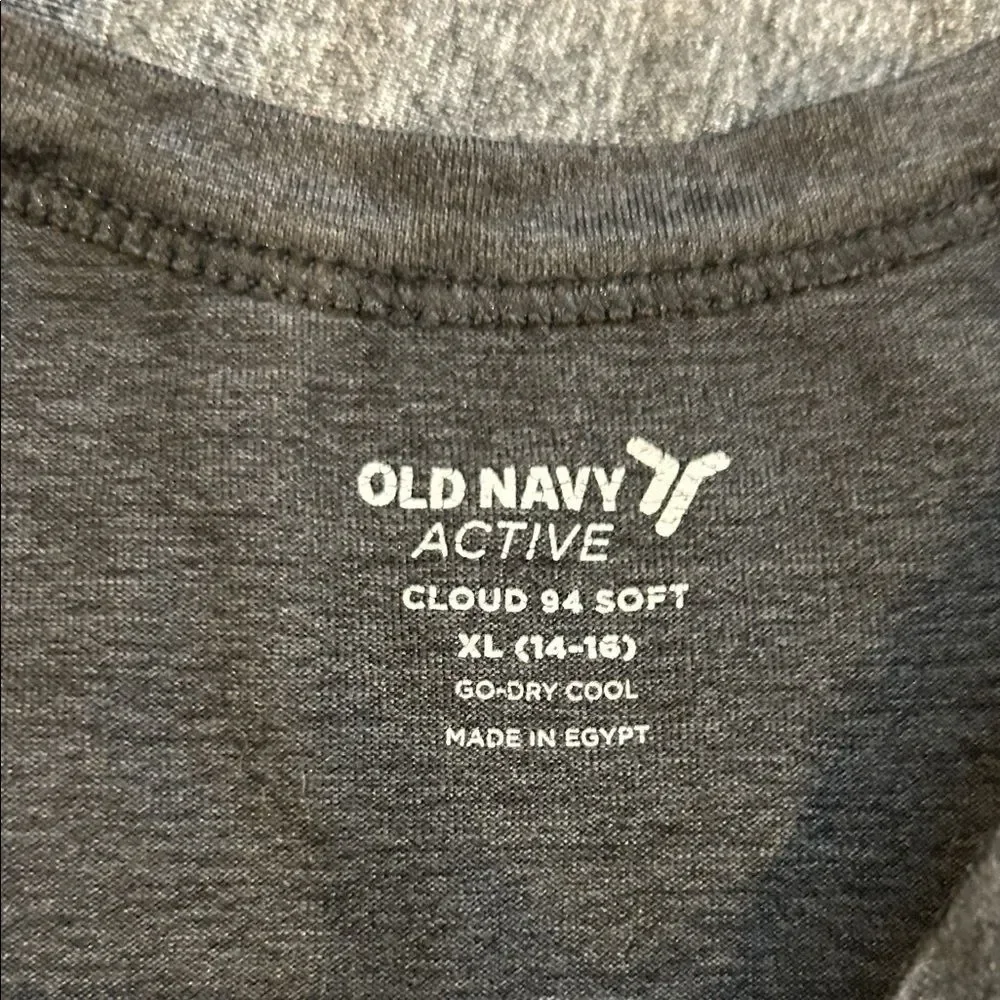 Old Navy Active Boys T-Shirt Bundle, Gray, Both Size XL